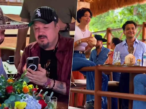 Así fue la lujosa fiesta de Pepe Aguilar: Con jaripeo y clases de cómo portar sobrero para Nodal