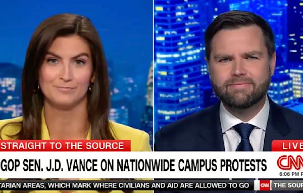 CNN Host Kaitlan Collins Calls Out J.D. Vance’s Gaza Protest Hypocrisy