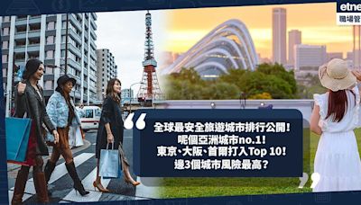 全球最安全旅遊城市排行2024公開！呢個亞洲城市排第一！港人最愛東京、大阪、首爾打入Top 10！香港、台北排第幾？這3個城市風險最高 | 小薯茶水間