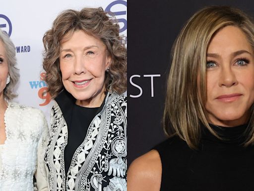 Jane Fonda & Lily Tomlin React to Jennifer Aniston Producing ’9 to 5′ Remake