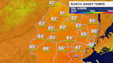 Summer feeling today in New Jersey with temps in the mid-80s; cooler weather arrives Friday