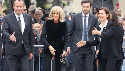 Brigitte Macron pays her respects at funeral of Francoise Hardy