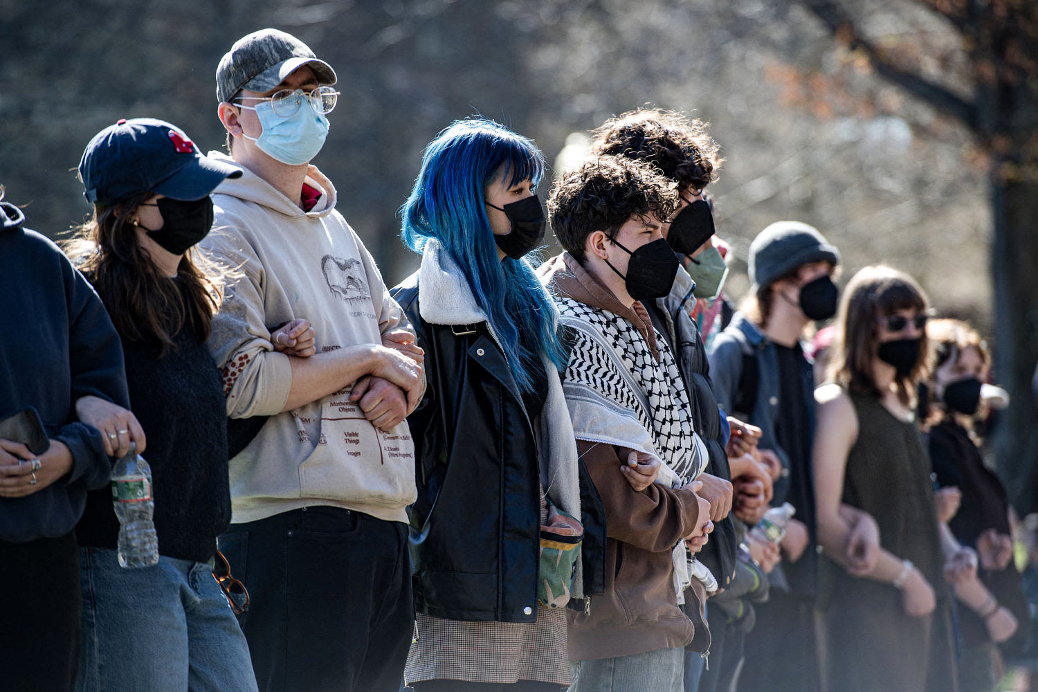 About 100 people detained from Northeastern University pro-Palestinian protest