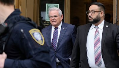 A porn star and gold bars: Menendez and Trump trials show split screen of alleged corruption