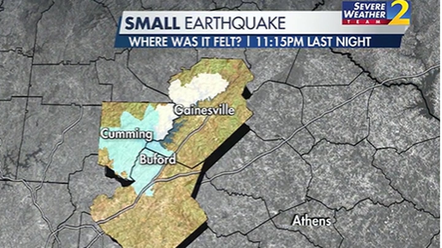 Did you feel that? Confirmed earthquake near Lake Lanier shakes up residents late Thursday night