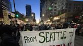 Major protest disrupts tree lighting ceremony at Westlake Center