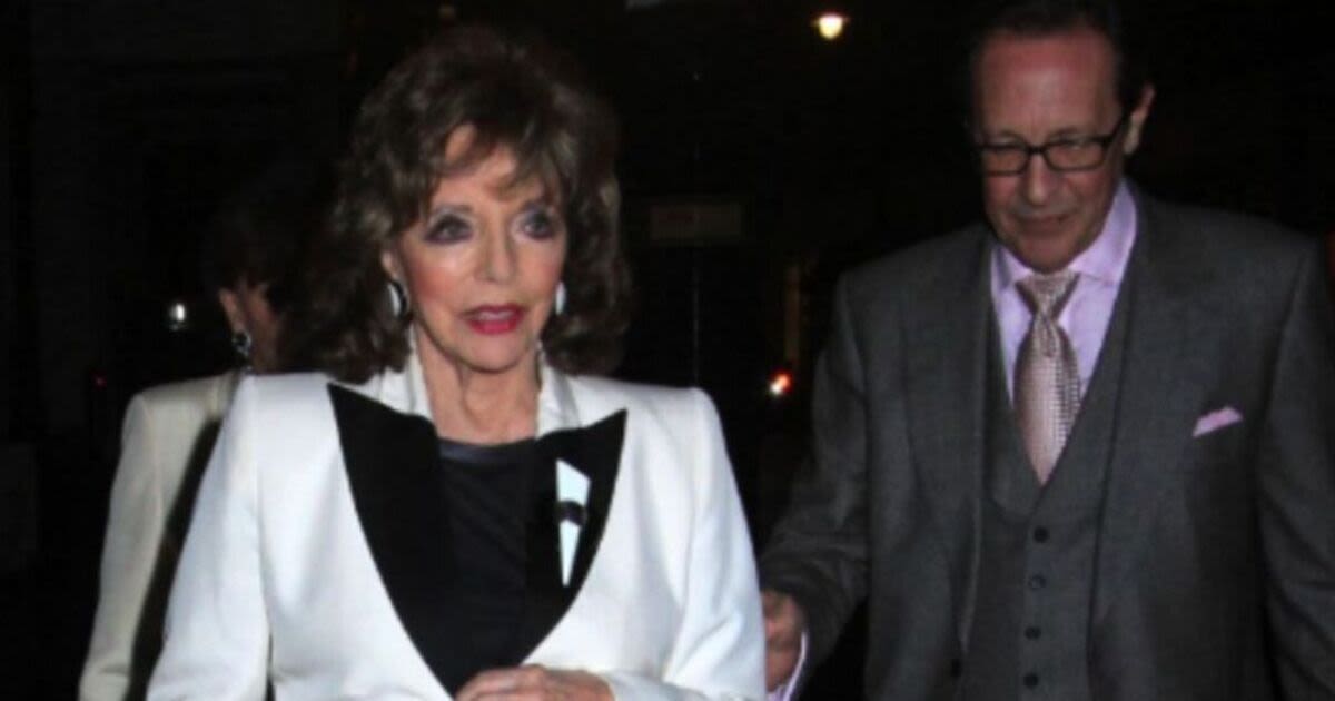 Joan Collins looks decades younger as she celebrates 91st birthday