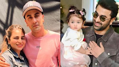 Ranbir Kapoor spotted in cute pink T-shirt with daughter Raha’s name written on it on Ramayana sets