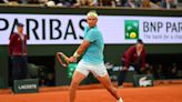 Rafael Nadal trains at Roland Garros for Paris Olympics