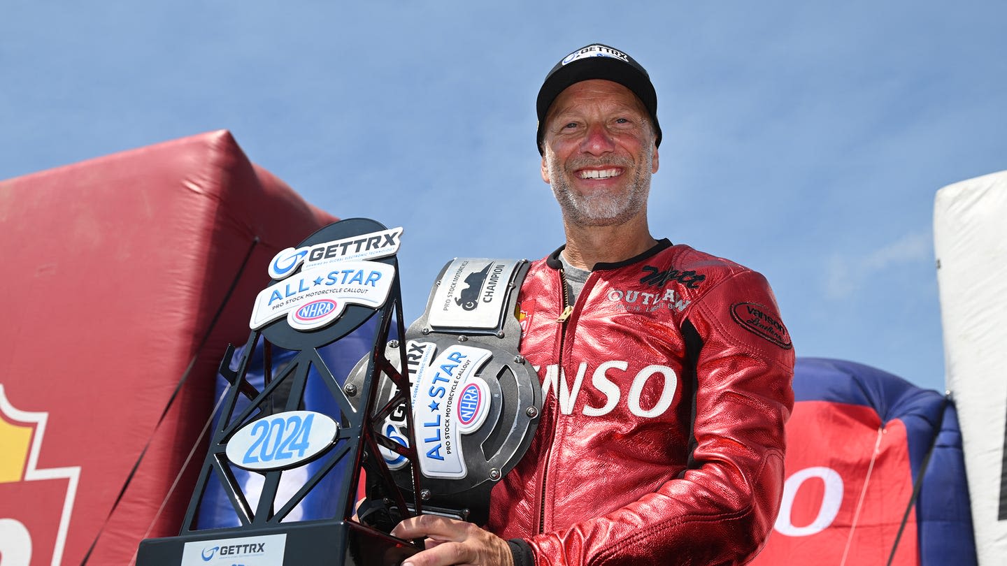 Matt Smith Backs Up NHRA Pro Stock Motorcycle Trash Talk, Wins GETTRX All-Star Call-Out