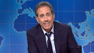 Jerry Seinfeld crashes 'SNL' to warn Ryan Gosling about doing 'too much press'