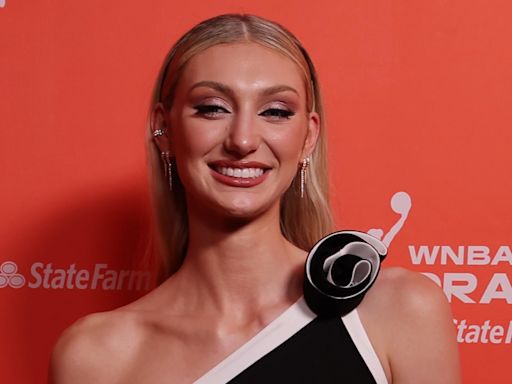 Cameron Brink Looks Sleek in Black Leather Skirt and Boots Courtside at Clippers Game