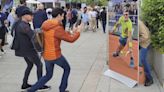 Thousands come to see Rafael Nadal practice ahead of the French Open