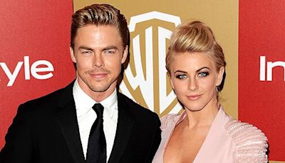 Julianne Hough says she and brother Derek Hough put aside differences amid his wife's health emergency