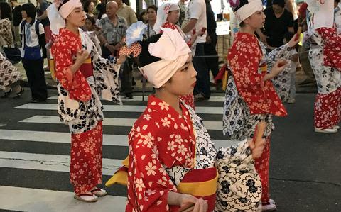 Parades, folk dancing return to popular Tanabata festival outside US base in Japan