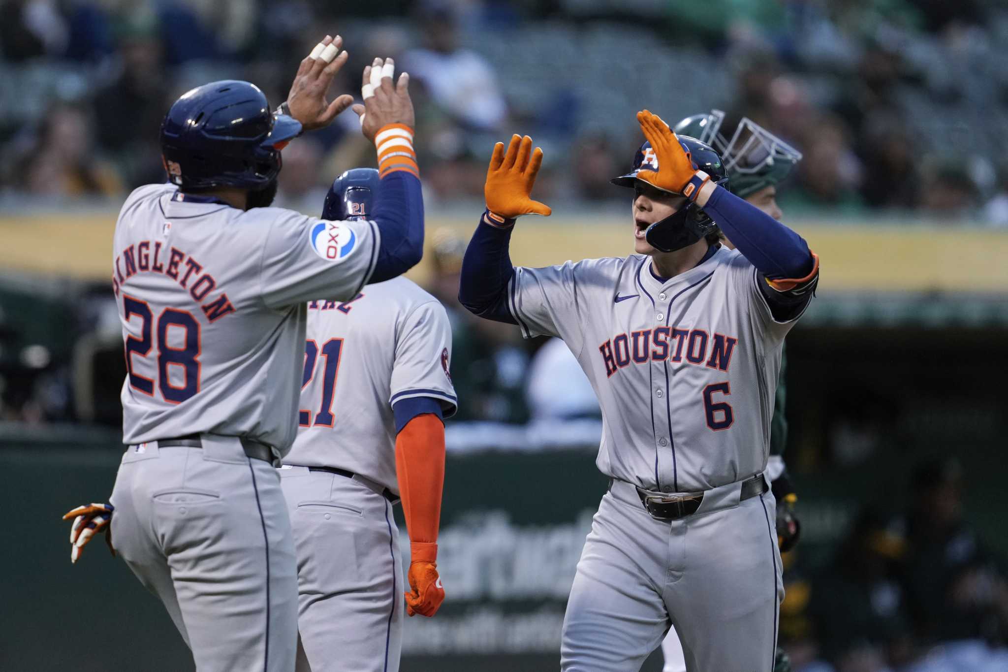 Verlander strikes out 9, passes Greg Maddux for 10th on career list as Astros beat A's 6-3