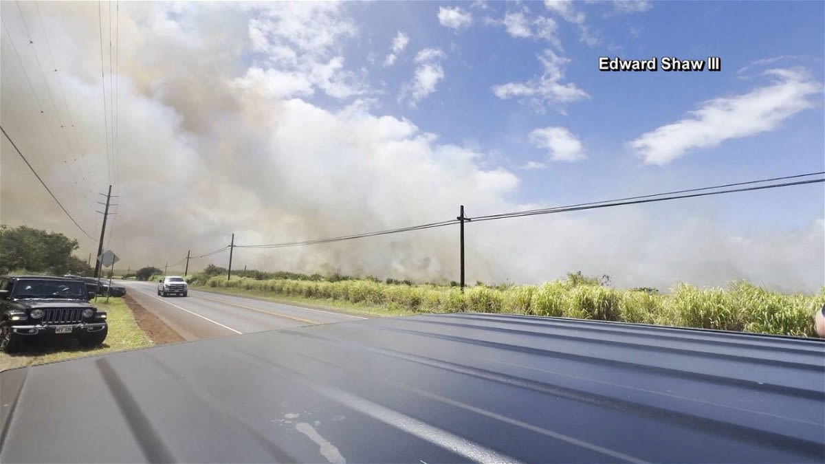 Brush fire in Hawaii's Kauai Island burns at least 1,000 acres - KYMA