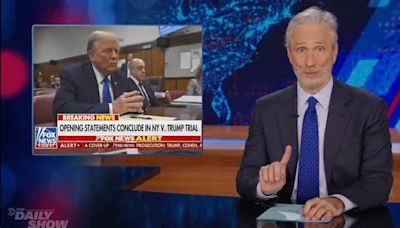 Jon Stewart Slams How the News Media Is Covering Trump’s Trial