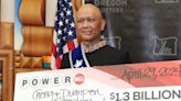 The cancer-stricken winner of the $1.3 billion Powerball jackpot in Oregon will get a $422 million lump-sum after taxes and says he'll keep playing the lottery