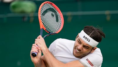 Taylor Fritz tells his Wimbledon opponent, Arthur Rinderknech, to 'have a nice flight home'