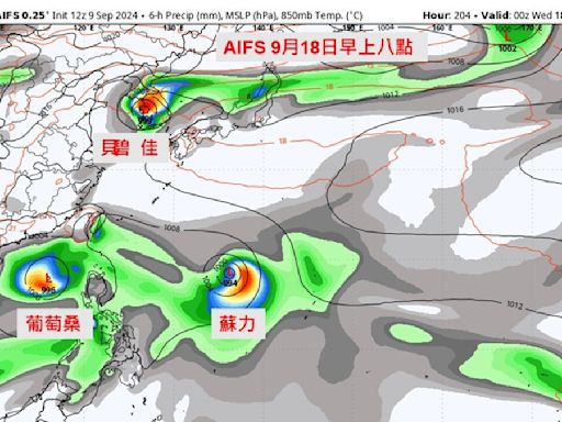 殺出程咬金！中秋恐三颱共舞 氣象專家揭對台影響