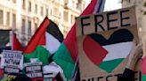 Tens of thousands march in London calling for a permanent cease-fire in Gaza