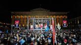 Georgian government holds massive anti-West rally as it aims to pass 'Russian-style' law