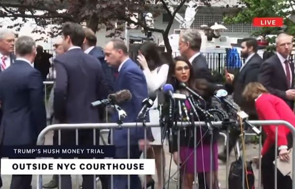 ‘Beetlejuice!’ Lauren Boebert Heckled By Protesters Outside Trump’s NY Trial