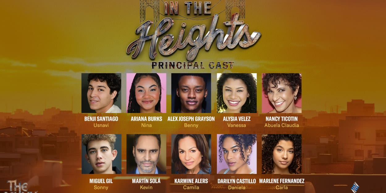 Principal Cast Set For IN THE HEIGHTS at the Muny