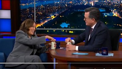 US presidential polls: Kamala Harris cracks beer with Colbert on Late Night Show, talks about Gaza, Trump and Putin | Today News