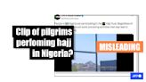 Post misleadingly uses training video as evidence of hajj ritual in Nigeria