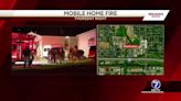 Omaha mobile home goes up in flames Thursday night