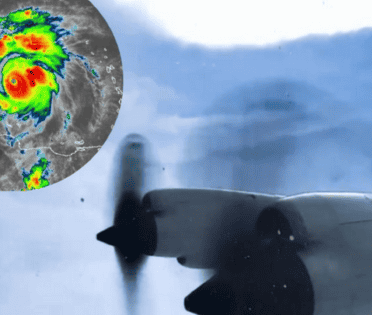 Huracán Beryl: El avión caza huracanes capta estas imágenes dentro del ojo (VIDEO)