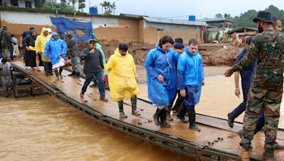 Kerala landslides: Rahul Gandhi, Priyanka Gandhi visit Wayanad
