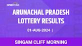 Arunachal Pradesh Lottery Singam Cliff Morning Winners August 1 - Check Results!