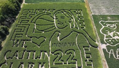 This Caitlin Clark corn maze in Indiana is a slam dunk