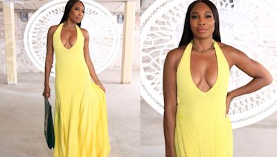 Venus Williams Pops in Yellow Knit Dress for Lacoste Show During Paris Fashion Week