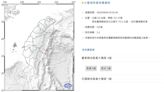 台東縣近海發生規模3.2地震 最大震度4級