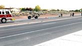 Jeep rollover closes part of McCarran Blvd