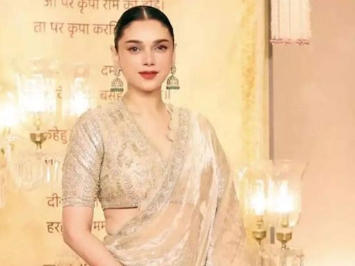 Aditi Rao Hydari channels Bibbojaan vibe in a regal lehenga at Anant Ambani-Radhika Merchant's Mangal Utsav - video inside | Hindi Movie News - Times of India