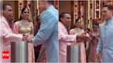 ...Anant Ambani and Radhika Merchant's wedding: John Cena gets a warm welcome from Mukesh...Isha Ambani - WATCH | Hindi Movie News - Times of India