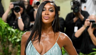 Supermodel Naomi Campbell Makes 2024 Met Gala Red Carpet Her Runway in Shimmering Fringe Gown