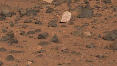 NASA rover discovers mysterious light-toned boulder "never observed before" on Mars