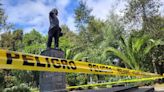Monumento de Eloy Alfaro fue vandalizado en el centro norte de Quito