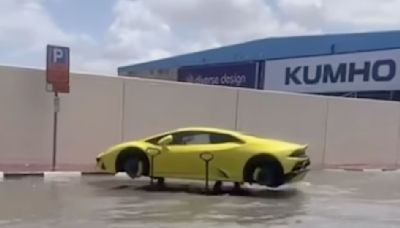 Abandoned Lamborghini On Jacks With No Wheels Isn't In Detroit