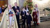 Kate and William joined by children at Westminster Abbey carol service