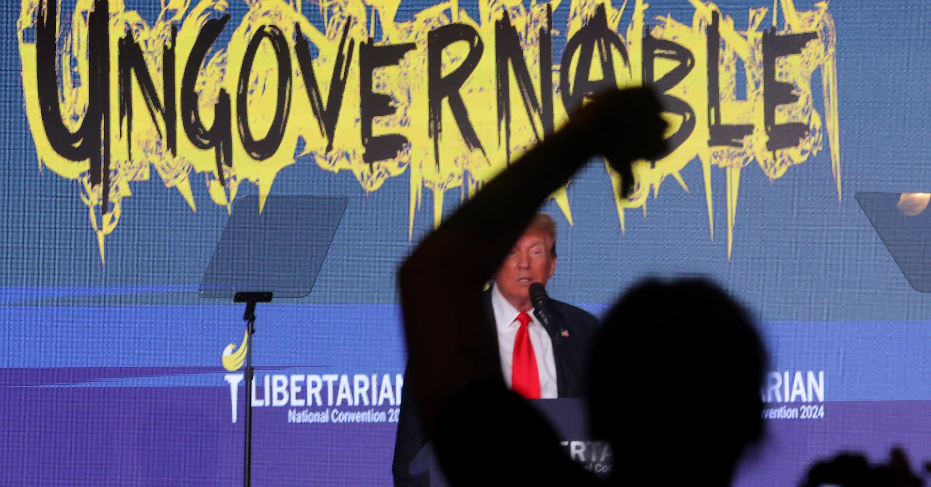 Trump booed and heckled by raucous crowd at Libertarian convention