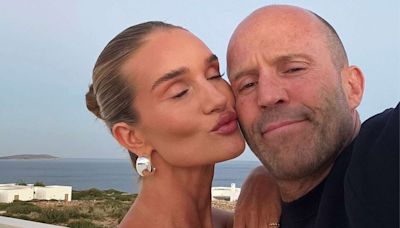 Rosie Huntington-Whiteley Shares Loved-Up Selfies with Fiancé Jason Statham on Greece Vacation: 'You and Me'