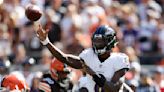 Lamar Jackson has 4 TDs as Ravens roll to 28-3 win over Browns and rookie QB Thompson-Robinson