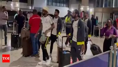 Watch: Indian team arrives in Barbados ahead of T20 World Cup final | Cricket News - Times of India